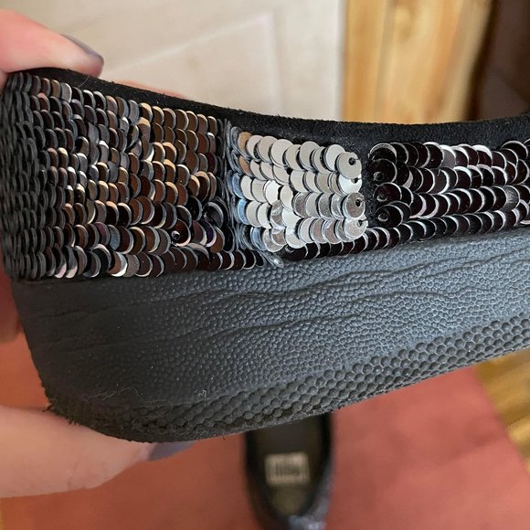 Fitflop Superballerina Reversible Sequin Black 7 - Picture 8 of 8
